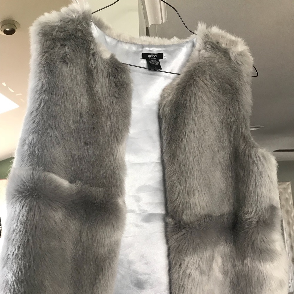 Faux fur vest